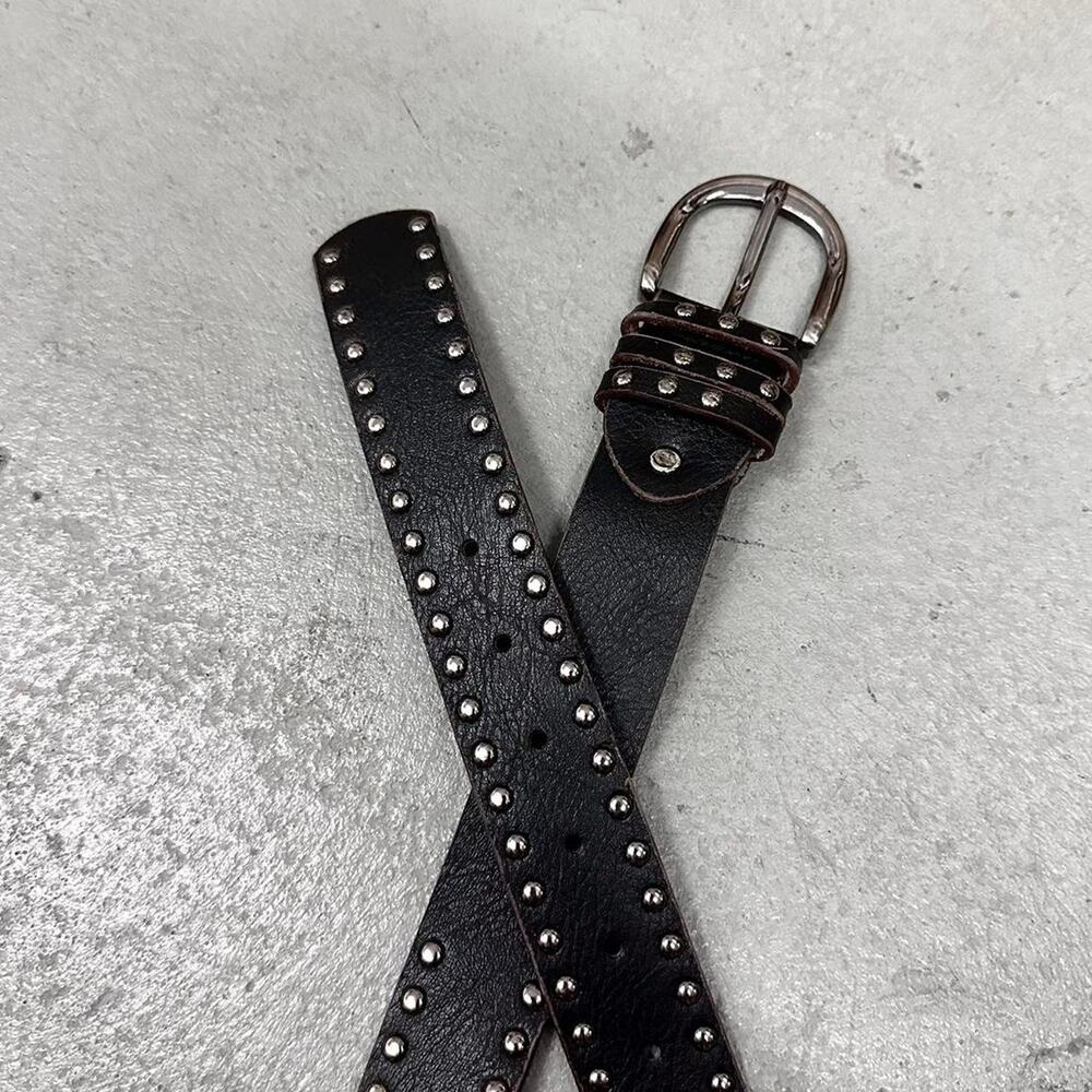 Black studded western style MENS2